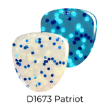 D1673 Patriot Glow Glitter Dip Powder