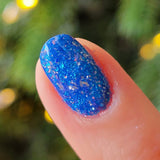 Dip Powder 2023 Advent Day 1 Blue Flake Dip Powder