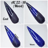 Dip Powder Advent Calendar 2022 Day 18 - Blue Mood Changing Dip Powder