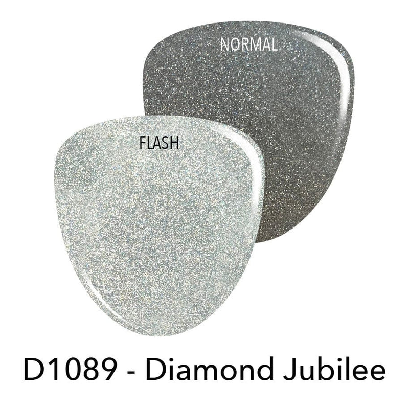 Dip Powder D1089 Diamond Jubilee Silver Glitter Dip Powder