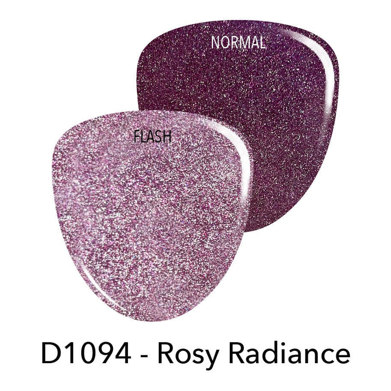 Dip Powder D1094 Rosy Radiance Pink Glitter Dip Powder
