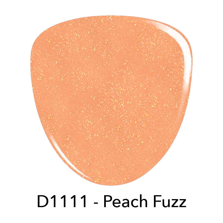 D1111 Peach Fuzz Shimmer Dip Powder Revel Nail