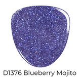 Dip Powder D1376 Blueberry Mojito Glitter Dip Powder