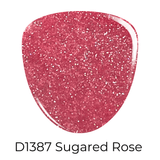 Dip Powder D1387 Sugared Rose Glitter Dip Powder
