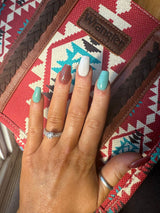 Dip Powder D1404 Turquoise Trails Shimmer Dip Powder