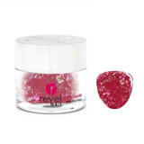 Dip Powder D1456 Rosy Goldleaf Pink Flake Dip Powder
