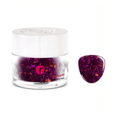 Dip Powder D1491 Fiery Plum Purple Flake Dip Powder