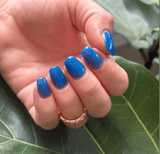 Dip Powder D157 Reed Blue Crème Dip Powder 0.5 oz jar