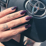 Dip Powder D251 All-Nighter Black Purple Crème Dip Powder