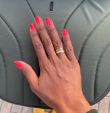 Dip Powder D477 Flamingo Pink Flake Dip Powder