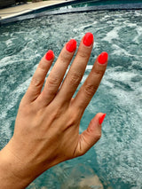 Dip Powder D477 Flamingo Pink Flake Dip Powder