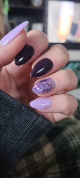 Dip Powder D497 Glamour Purple Glitter Dip Powder 0.5 oz jar