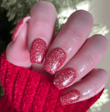 Dip Powder D534 Poinsettia (HH2) Gold Glitter Dip Powder 0.5 oz jar