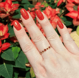 Dip Powder D534 Poinsettia (HH2) Gold Glitter Dip Powder 0.5 oz jar