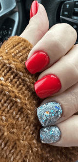 Dip Powder D544 Babe Red Crème Dip Powder 0.5 oz jar