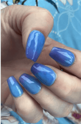 Dip Powder D708 Skate Blue Crème Dip Powder 0.5 oz jar