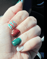 Dip Powder D760 Music Hall Red Flake Dip Powder 0.5 oz jar