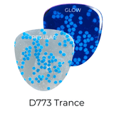 Dip Powder D773 Trance Blue Glow Dip Powder 0.5 oz jar