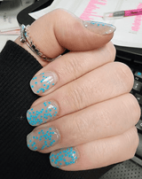 Dip Powder D773 Trance Blue Glow Dip Powder 0.5 oz jar