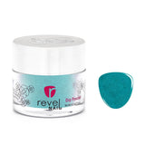 Dip Powder D796 Cactus Collection Teal Glitter Dip Powder