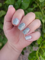 Dip Powder D882 Moonshine Silver Glitter Dip Powder