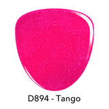 Dip Powder D894 Tango Pink Glitter Dip powder Pro Product 2 oz