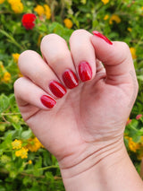 Dip Powder D896 Siren Red Glitter Dip powder Pro Product 2 oz