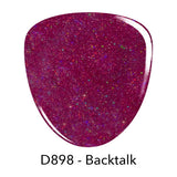 Dip Powder D898 Backtalk Pink Glitter Dip powder Pro Product 2 oz