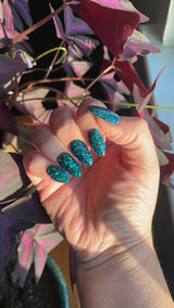 Dip Powder D992 Jaded Green Glitter Dip Powder