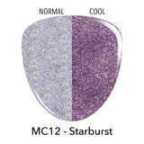 Dip Powder MC12 Starburst Purple Glitter Dip Powder