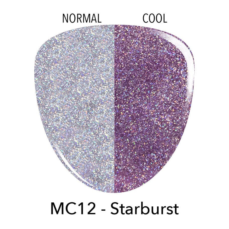Dip Powder MC12 Starburst Purple Glitter Dip Powder