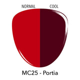 Dip Powder MC25 Portia Red Crème Dip Powder
