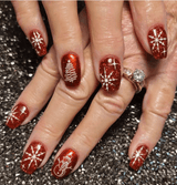 Dip Powder MR6 Supreme Red Glitter Dip Powder