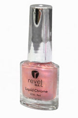 Dip Powder Red Liquid Chrome Effect