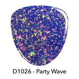 Gel Polish G1026 Party Wave Blue Flake Gel Polish