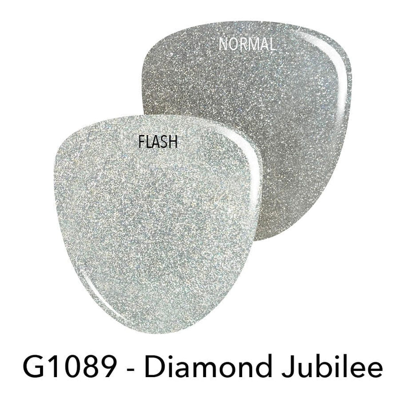 Gel Polish G1089 Diamond Jubilee Silver Glitter Gel Polish