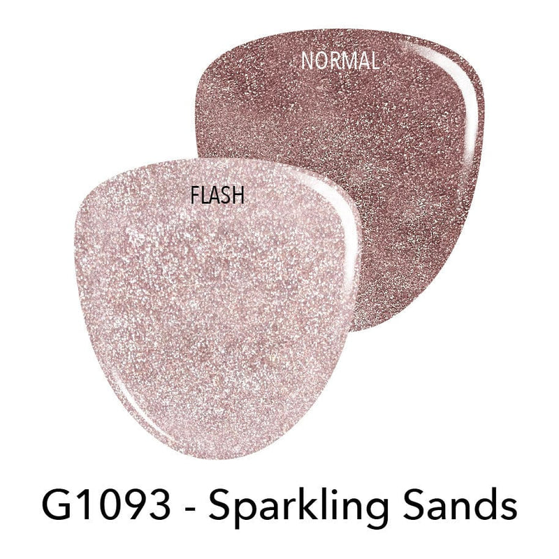 Gel Polish G1093 Sparkling Sands Taupe Glitter Gel Polish