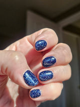 D489 Incline Blue Glitter Dip Powder