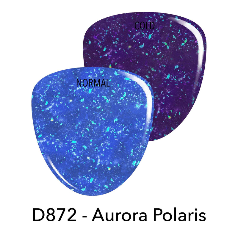 Nail Polish P872 Aurora Polaris Blue Flake Nail Polish