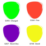 Neon Brights 4 Color Gel Polish Starter Kit