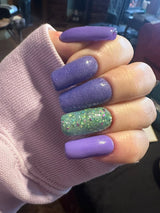 D689 Peri | Sassy Purple Shimmer Dip Powder