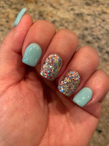 Retired D606 Carousel Multi Glitter Dip Powder