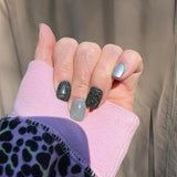 D101 Wishful Gray Glitter Dip Powder