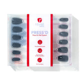 Press Ons I Like my Coffee Black | Gloss Medium Coffin Press-On Nails