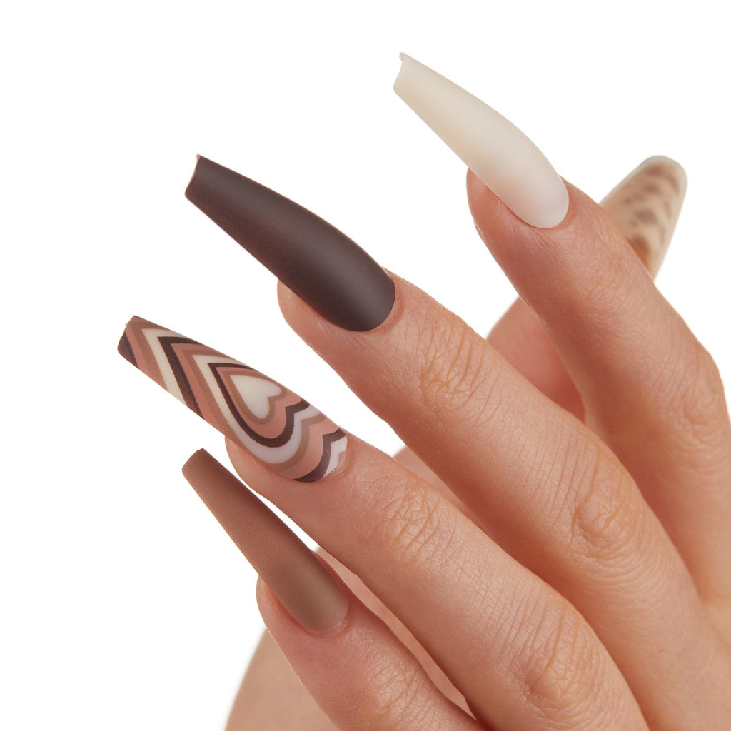 Wild in Love  Matte Extra Long Coffin Press-On Nails – Revel Nail