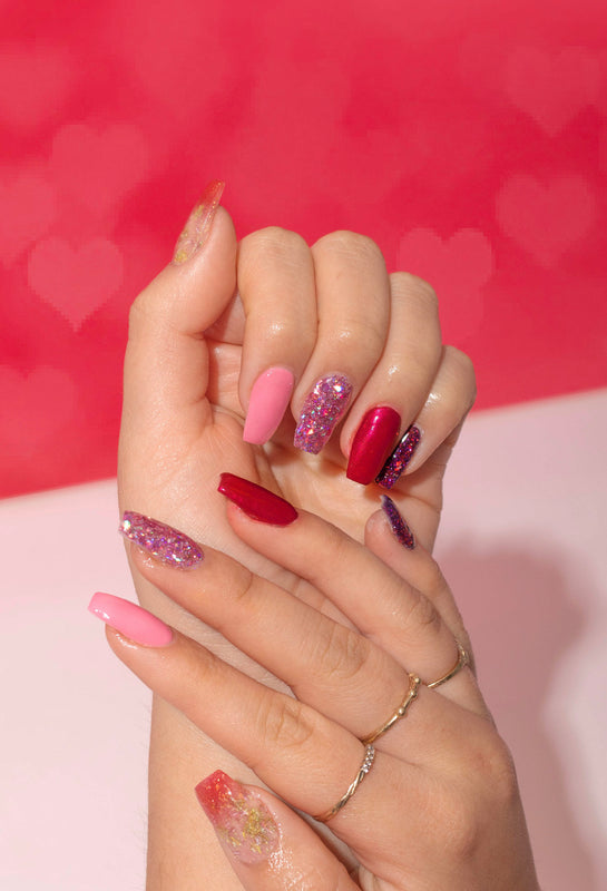 3 Red Glitter Nails to Love! - NHQ LONDON