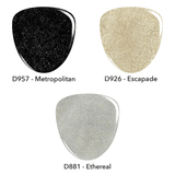 3 Color black glitter, silver shimmer, gold shimmer