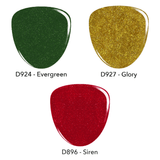 3 Color Red glitter, Green glitter, gold glitter