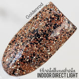D1732 Goldenrod Glitter Dip Powder