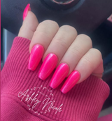 D894 Tango Pink Glitter Dip Powder